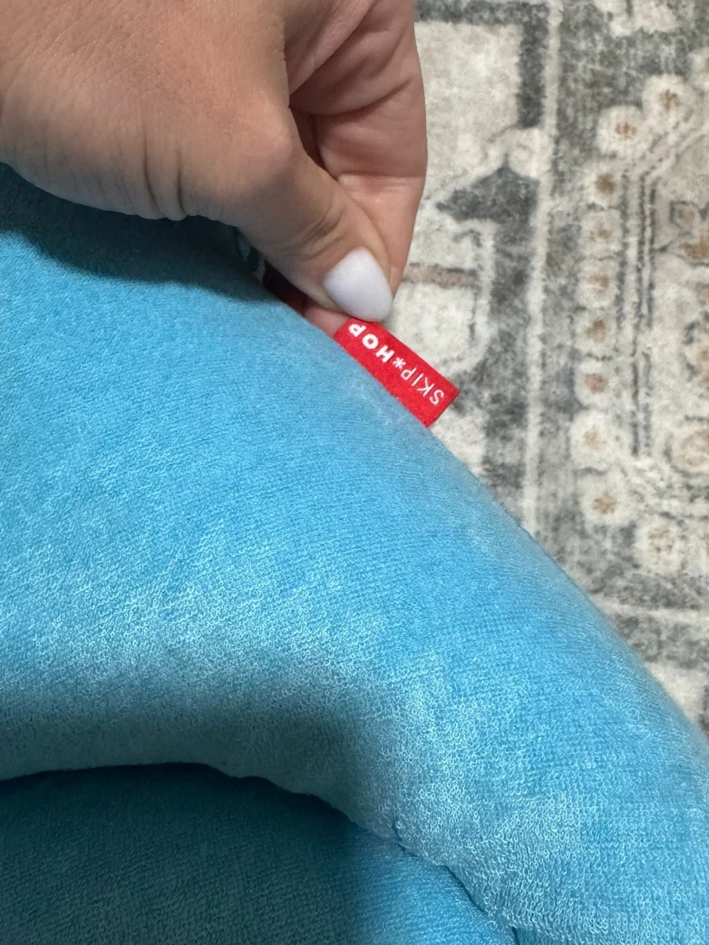 Skip Hop Moby SoftSpot Sink Baby Bather Blue Whale Infant Bath Cushion